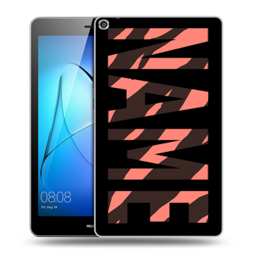 Силиконовый чехол на Huawei MediaPad T3 8 с принтом NAME