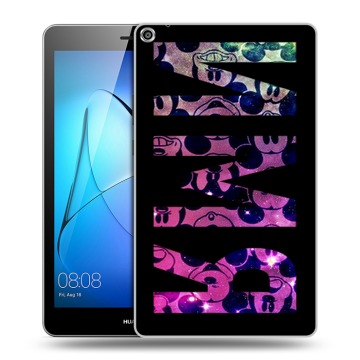 Силиконовый чехол на Huawei MediaPad T3 8 с принтом ИМЯ