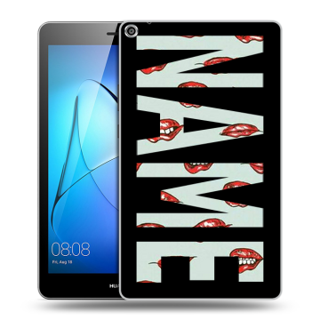Силиконовый чехол на Huawei MediaPad T3 8 с принтом NAME