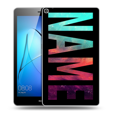 Силиконовый чехол на Huawei MediaPad T3 8 с принтом NAME