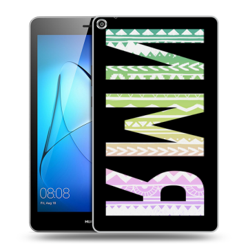 Силиконовый чехол на Huawei MediaPad T3 8 с принтом ИМЯ