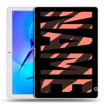 Силиконовый чехол на Huawei MediaPad T3 10 с принтом NAME