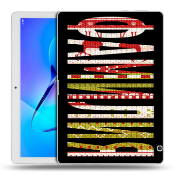 Силиконовый чехол на Huawei MediaPad T3 10 с принтом ФАМИЛИЯ