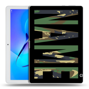 Силиконовый чехол на Huawei MediaPad T3 10 с принтом NAME