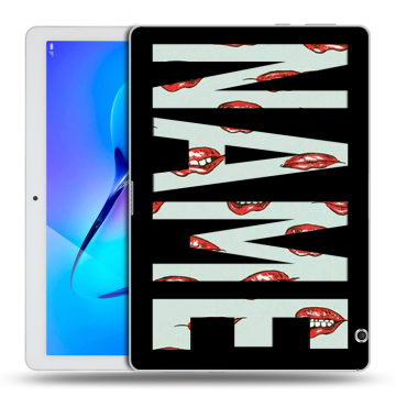 Силиконовый чехол на Huawei MediaPad T3 10 с принтом NAME