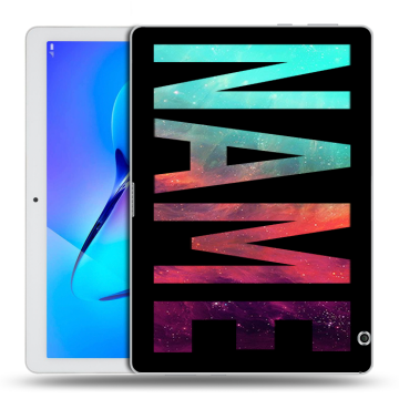 Силиконовый чехол на Huawei MediaPad T3 10 с принтом NAME