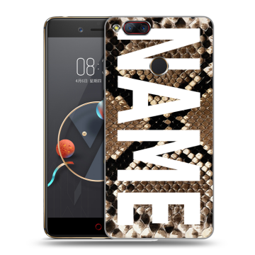 Пластиковый чехол на ZTE Nubia Z17 Mini с принтом NAME