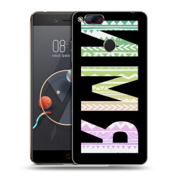 Пластиковый чехол на ZTE Nubia Z17 Mini с принтом ИМЯ