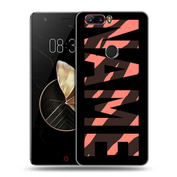 Пластиковый чехол на ZTE Nubia Z17 с принтом NAME