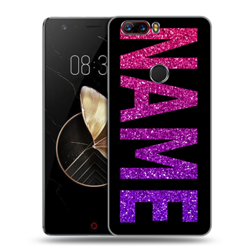 Пластиковый чехол на ZTE Nubia Z17 с принтом NAME