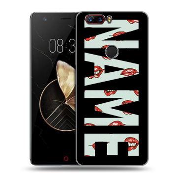 Пластиковый чехол на ZTE Nubia Z17 с принтом NAME