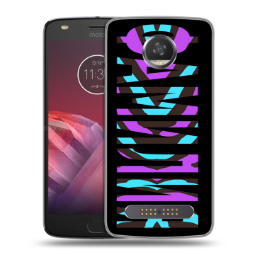 Силиконовый чехол на Motorola Moto Z2 Play с принтом ФАМИЛИЯ