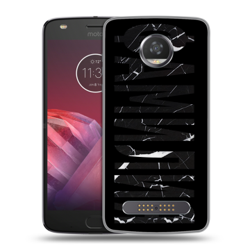 Силиконовый чехол на Motorola Moto Z2 Play с принтом ФАМИЛИЯ