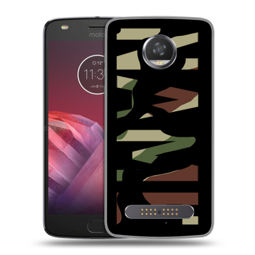 Силиконовый чехол на Motorola Moto Z2 Play с принтом NAME
