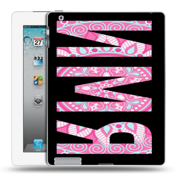 Пластиковый чехол на Ipad 2/3/4 с принтом ИМЯ