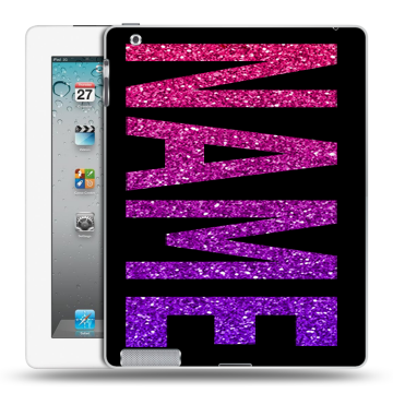 Пластиковый чехол на Ipad 2/3/4 с принтом NAME