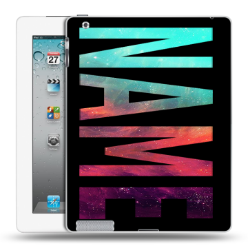 Пластиковый чехол на Ipad 2/3/4 с принтом NAME