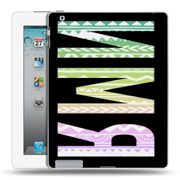 Пластиковый чехол на Ipad 2/3/4 с принтом ИМЯ