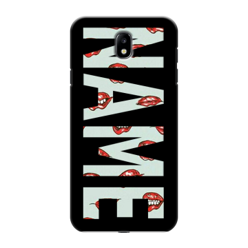 Силиконовый противоударный чехол на Samsung Galaxy J7 (2017) с принтом NAME