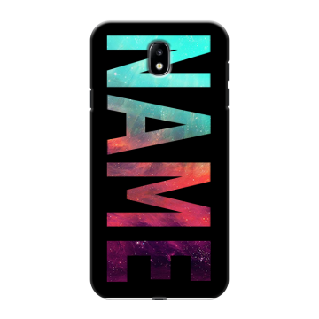 Силиконовый противоударный чехол на Samsung Galaxy J7 (2017) с принтом NAME