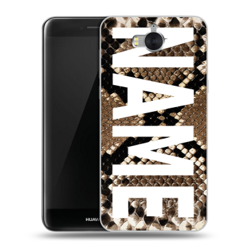 Силиконовый чехол на Huawei Y5 (2017) с принтом NAME
