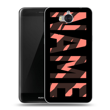 Силиконовый чехол на Huawei Y5 (2017) с принтом NAME