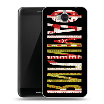 Силиконовый чехол на Huawei Y5 (2017) с принтом ФАМИЛИЯ