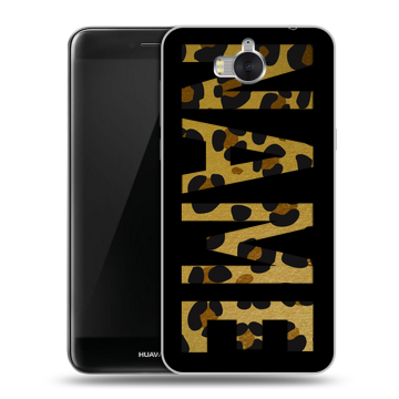 Силиконовый чехол на Huawei Y5 (2017) с принтом NAME