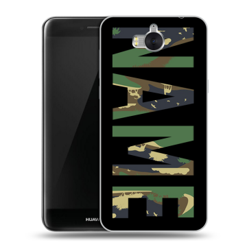 Силиконовый чехол на Huawei Y5 (2017) с принтом NAME