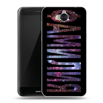 Силиконовый чехол на Huawei Y5 (2017) с принтом ФАМИЛИЯ