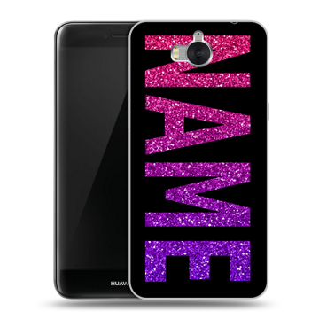 Силиконовый чехол на Huawei Y5 (2017) с принтом NAME
