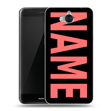 Силиконовый чехол на Huawei Y5 (2017) с принтом NAME