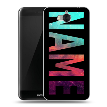 Силиконовый чехол на Huawei Y5 (2017) с принтом NAME