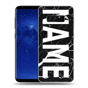 Силиконовый чехол на Samsung Galaxy Note 8 с принтом NAME
