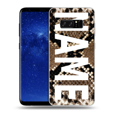 Силиконовый чехол на Samsung Galaxy Note 8 с принтом NAME