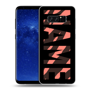 Силиконовый чехол на Samsung Galaxy Note 8 с принтом NAME