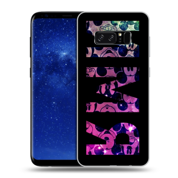 Силиконовый чехол на Samsung Galaxy Note 8 с принтом ИМЯ