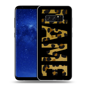 Силиконовый чехол на Samsung Galaxy Note 8 с принтом NAME