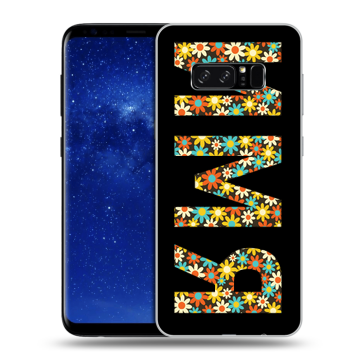 Силиконовый чехол на Samsung Galaxy Note 8 с принтом ИМЯ