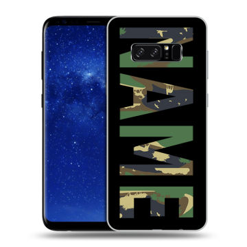 Силиконовый чехол на Samsung Galaxy Note 8 с принтом NAME
