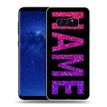 Силиконовый чехол на Samsung Galaxy Note 8 с принтом NAME