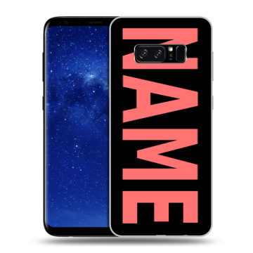 Силиконовый чехол на Samsung Galaxy Note 8 с принтом NAME