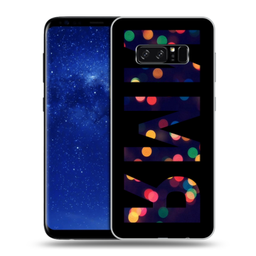 Силиконовый чехол на Samsung Galaxy Note 8 с принтом ИМЯ