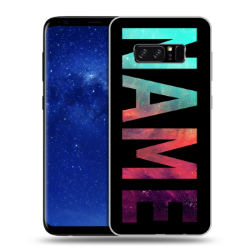 Силиконовый чехол на Samsung Galaxy Note 8 с принтом NAME