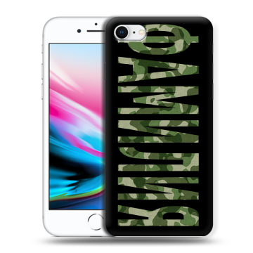 Силиконовый чехол на Iphone 8 с принтом ФАМИЛИЯ