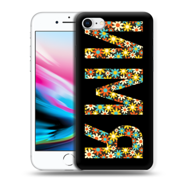 Силиконовый чехол на Iphone 8 с принтом ИМЯ