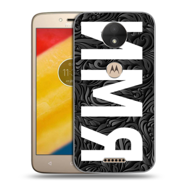 Пластиковый чехол на Motorola Moto C с принтом ИМЯ