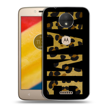 Пластиковый чехол на Motorola Moto C с принтом NAME