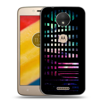 Пластиковый чехол на Motorola Moto C с принтом ФАМИЛИЯ