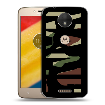 Пластиковый чехол на Motorola Moto C с принтом NAME
